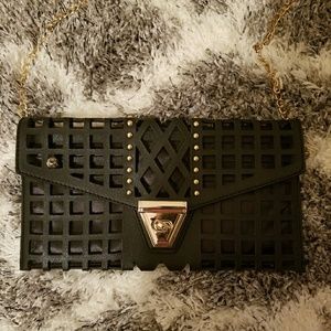 Black and Gold Cross Body